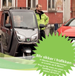 Køreundervisning i kabinescooter
