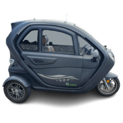 SOLGT !Brugt E Force Kabinescooter Koksgrå med store batterier.