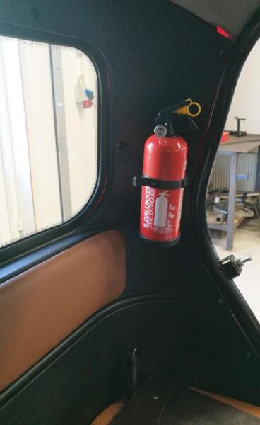 Pulverslukker inkl. fabriksmontering